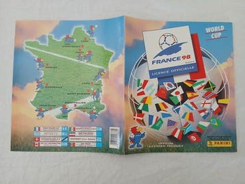 Panini WC France 98 Zinedine Zidane Onbeschreven Empty Album