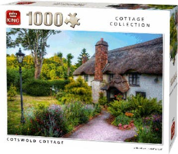 King - Puzzel 1000 stukjes Cotswold Cottage - Cottage Collec, Verzenden, Nieuw