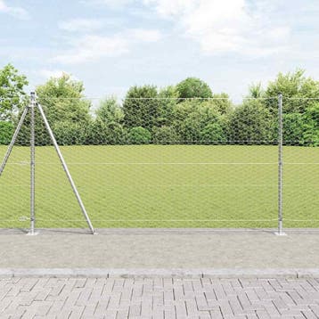 vidaXL zeshoekig gaashek met betonnen voetstuk 50 x 1,2 m, Verzenden