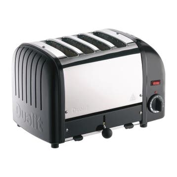 Broodrooster zwart | Cap.4st. | 130 sneden/h | 230V |, Verzenden