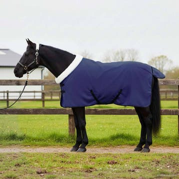 vidaXL Paardendeken Marineblauw 95 cm Polar fleece, Dieren en Toebehoren, Verzenden, Nieuw