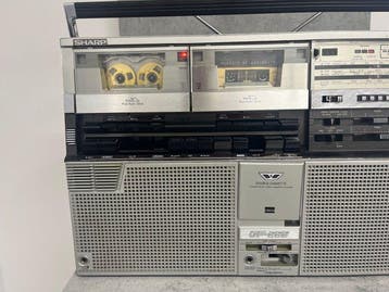 Sharp - GF-555H Vintage Double Cassette Boombox Lecteur, Nieuw