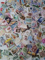 Wereld - Lot van meerdere duizenden postzegels in