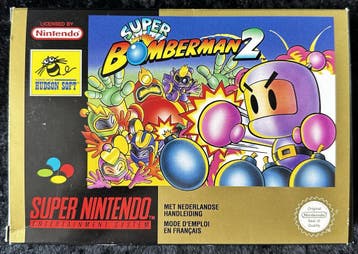 Super Bomberman 2 Nintendo SNES Boxed PAL, Games en Spelcomputers, Verzenden, Nieuw