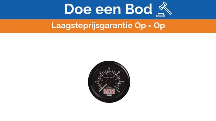 Bieden: Wema GPS boat speed indicator display black 30 knot, Watersport en Boten, Bootonderdelen, Ophalen of Verzenden