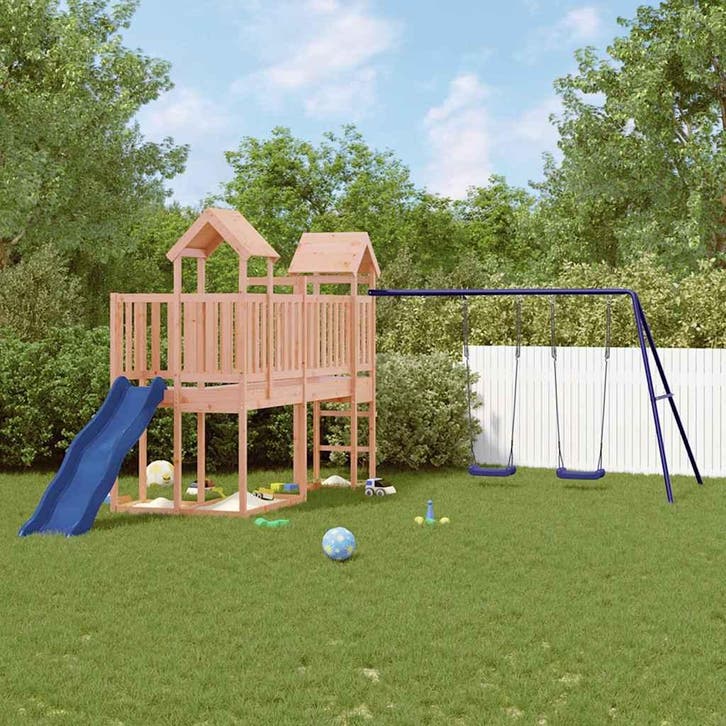 vidaXL Speelhuis massief douglashout, Enfants & Bébés, Jouets | Extérieur | Aires de jeux, Envoi