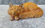 Beeldje - A sleeping fox - IJzer, Antiek en Kunst