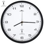vidaXL Wandklok met quartz uurwerk radiogestuurd 31 cm wit, Verzenden