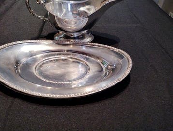 MR - Plat de service (2) - Plaqué(e) argent