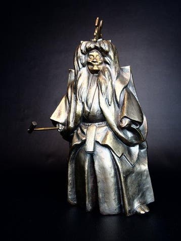 Bronze - Shuh  - Très beau kokaji (Le forgeron), Esprit, Antiquités & Art