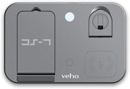 2dekans | Veho DS-7 draadloos oplaadstation met LED, Telecommunicatie, Mobiele telefoons | Batterijen en Accu's, Ophalen of Verzenden