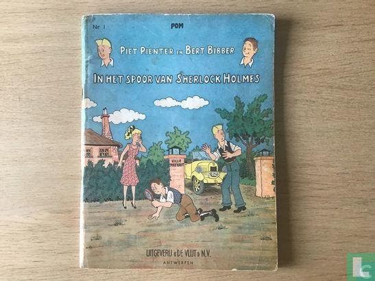 Piet Pienter en Bert Bibber - In het spoor van Sherlock H..., Boeken, Stripverhalen, Gelezen, Eén stripboek, Verzenden