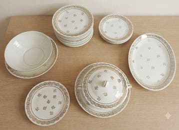 Tafelservies (23) - Zacht porcelein - Limoges, Antiek en Kunst, Antiek | Meubels | Tafels