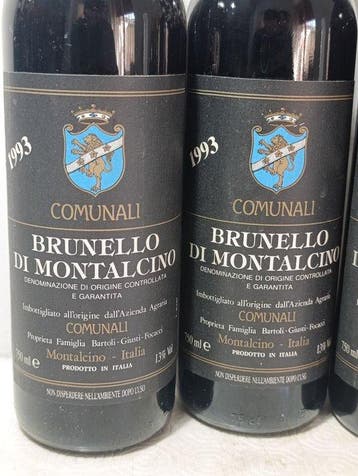 1993 Comunali Famiglia Bartoli Brunello di Montalcino -, Verzamelen, Nieuw
