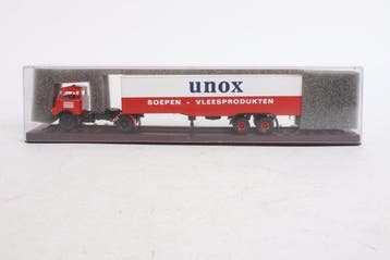 Brekina 1:87 - Train miniature (2) - Camions DAF Unox/ PTT