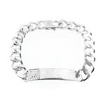 Zilveren armband met graveerplaatje (Schakelarmband), Ophalen of Verzenden
