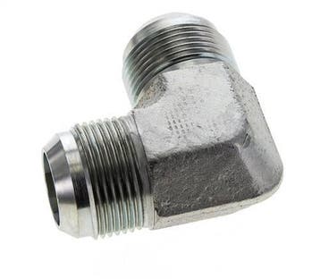Raccord Anglé JIC 90Degrés UN 1-5/16-12 Mâle Acier 290Bar, Verzenden