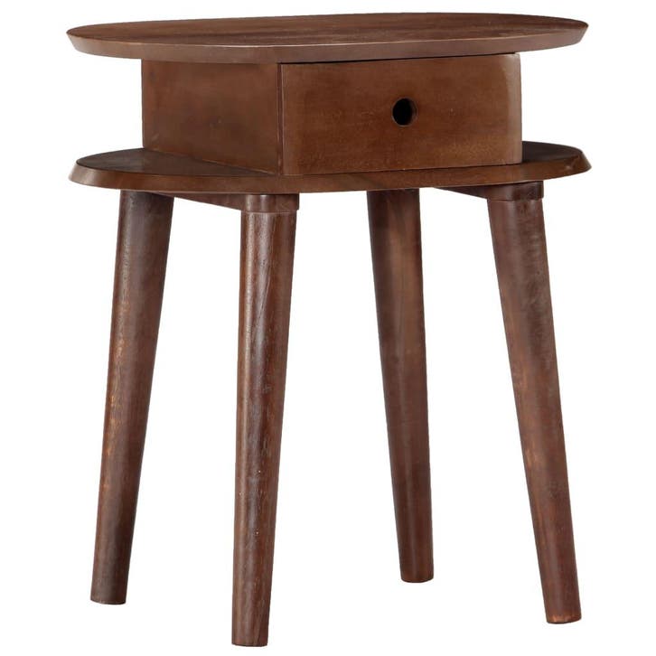 vidaXL Nachtkastje 50x35x55 cm Massief Acaciahout, Maison & Meubles, Armoires | Autre, Envoi