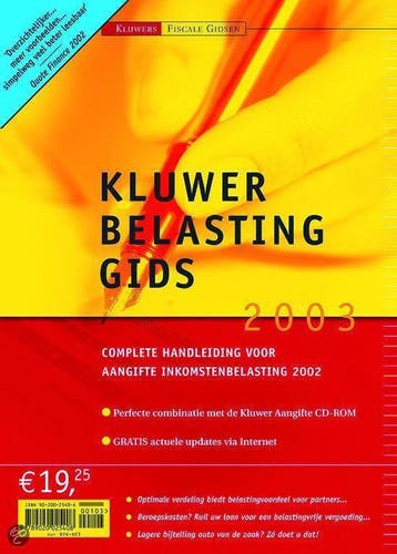 Kluwer belastinggids 2003 - van den, Verzenden