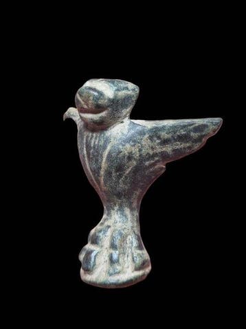Oud-Romeins Brons Rare Winged Legion Boar Statue (Zonder