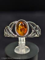 1,75 g - Natuurlijke Baltische Barnsteenring – 925 Sterling