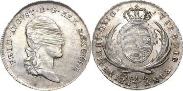 1/3 taler, daalder 1810, Sachsen-kurlinie ab 1547 (albert..., Verzenden