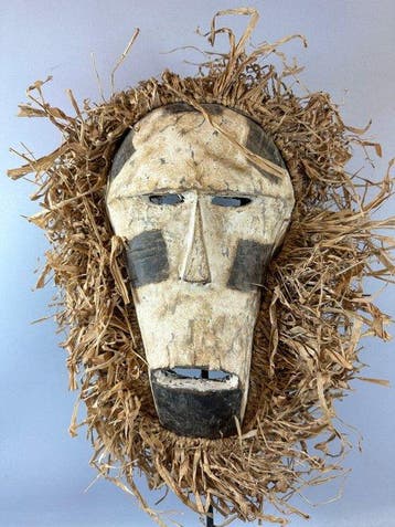 Oude Afrikaanse Baali Ndaaka masker provincie Ituri - Congo.