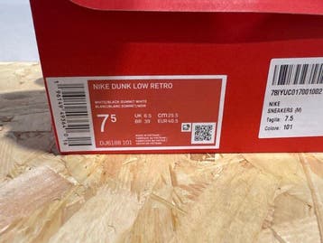 Nike - Nike Dunk Low Retro - Sneakers - Maat: EU 40.5 -