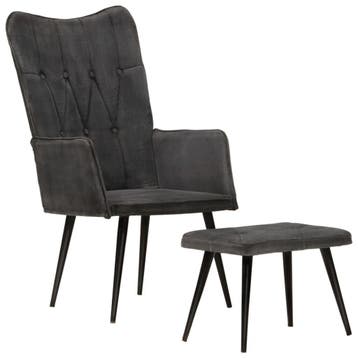 Fauteuil + Voetenbank | Retour Deal | -48% Korting, Huis en Inrichting, Overige materialen, Verzenden, Minder dan 75 cm, Nieuw