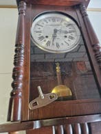 Regulateur wandklok - Art Deco Hout, Glas, Brons - 1960-1970, Antiek en Kunst