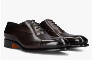 Santoni - Veterschoenen - Maat: EU 40.5, Nieuw