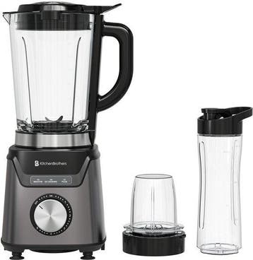 2dekans | KitchenBrothers Blender Met Drinkfles - 1200W -, Ophalen of Verzenden