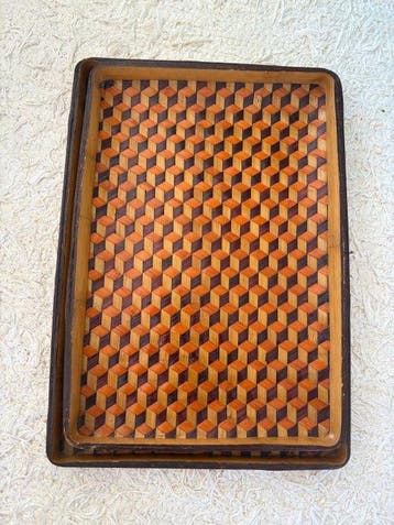 Decoratief dienblad - Shangai Handicrafts - Een paar vintage