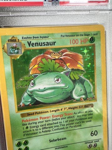 Pokémon - 1 Graded card - Venusaur 15 Foil, Shadowless - PSA, Nieuw