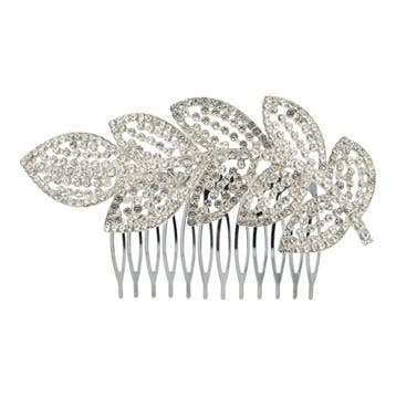 Haarspeld Sierkam Opsteekkam 11cm - Bladvorm - Strass, Handtassen en Accessoires, Nieuw