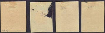 Belgique 1915 - Quatre échantillons du type 132,, Timbres & Monnaies