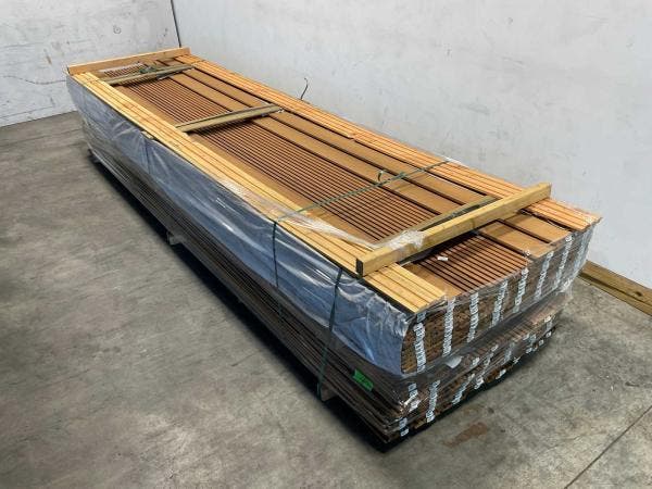 Veiling - 50x Rhombusprofielplank Rib5 Ayous 395x13,8x2,1 cm, Doe-het-zelf en Bouw, Hout en Planken, Nieuw