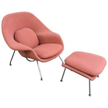 Womb style  fauteuil lounge avec repose-pieds, Verzenden, Nieuw