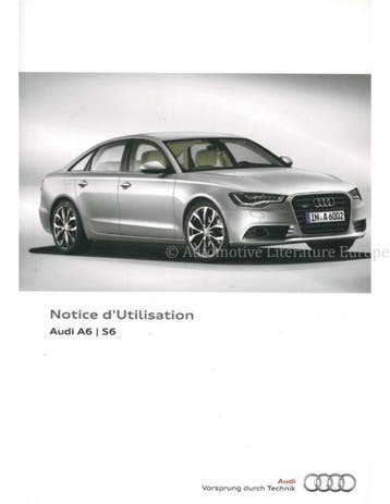 2013 AUDI A6 | S6 INSTRUCTIEBOEKJE FRANS, Ophalen of Verzenden