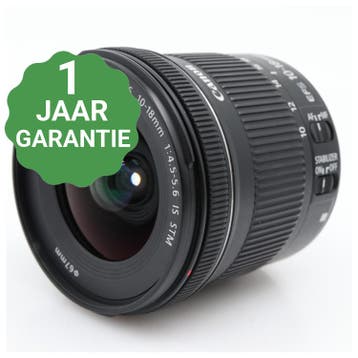10% korting | Canon EF-S 10-18mm F/4.5-5.6 IS STM |, TV, Hi-fi & Vidéo, Verzenden