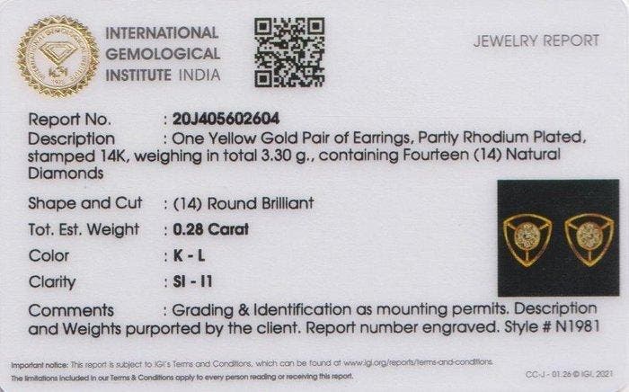 Sans prix de réserve - Boucles doreilles cloutées - 14, Bijoux, Sacs & Beauté, Bijoux anciens