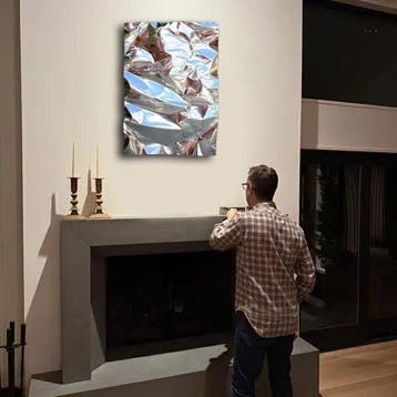AVA Design - Hurricane Silver Mirror  premium design, Antiek en Kunst
