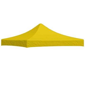 vidaXL Partytentdak 270 g/m² 3x3 m geel, Tuin en Terras, Partytenten, Verzenden, Nieuw