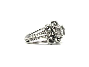 Ring Platina - 0.62ct. tw. Diamant (Natuurlijk)
