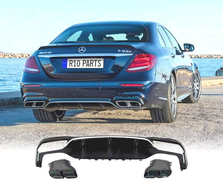 DIFFUSEUR ARRIÈRE MERCEDES W213 LOOK AMG E63 NOIR, Auto-onderdelen, Carrosserie, Verzenden