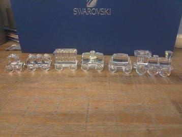 Swarovski - Figurine - Trein 6 delig compleet - Cristal