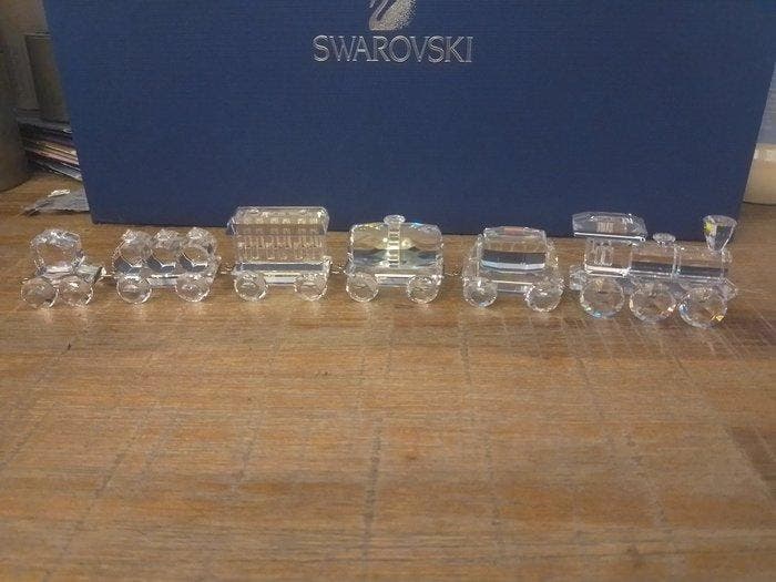 Swarovski - Figurine - Trein 6 delig compleet - Cristal, Antiek en Kunst, Curiosa en Brocante