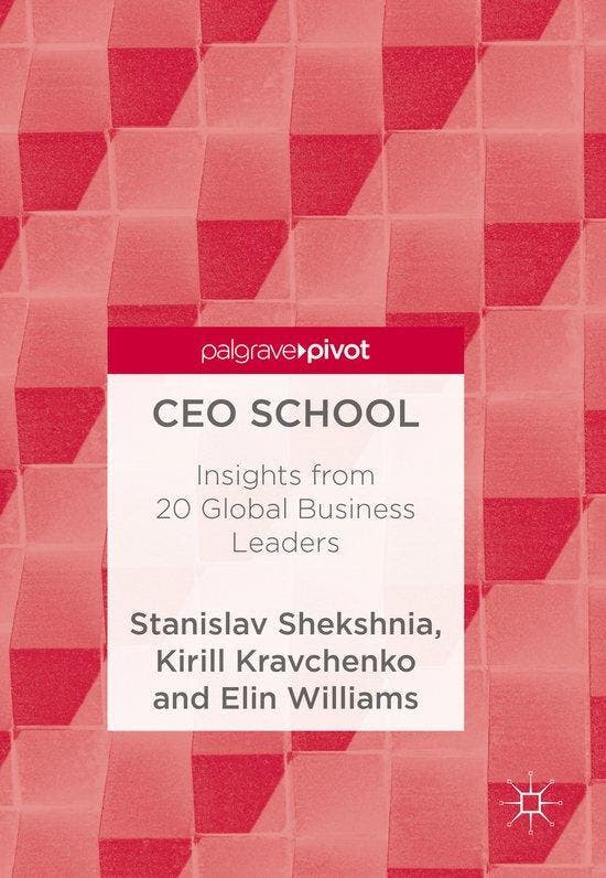 CEO School 9789811078644 Stanislav Shekshnia, Boeken, Taal | Engels, Zo goed als nieuw, Verzenden