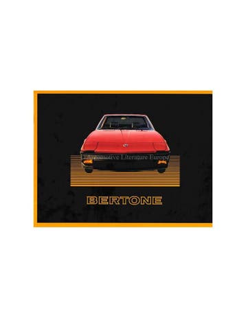 1985 BERTONE X1/9 BROCHURE ENGELS