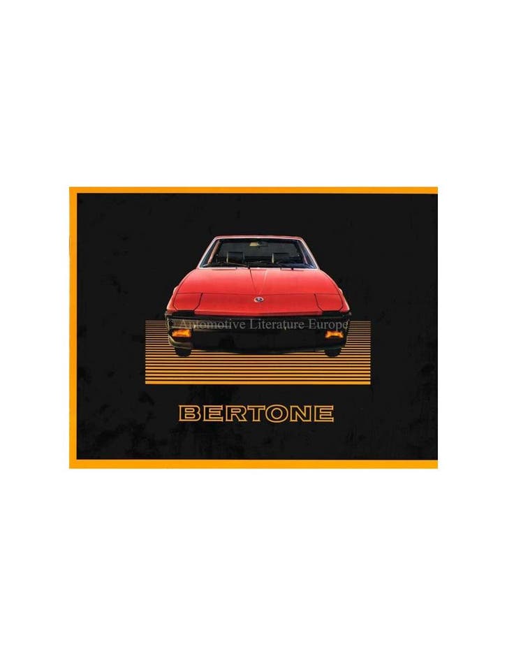 1985 BERTONE X1/9 BROCHURE ENGELS, Livres, Autos | Brochures & Magazines